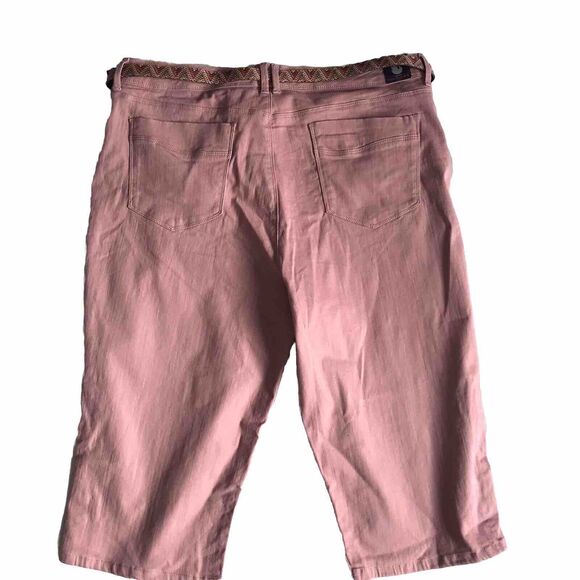 NWT Gloria Vanderbilt Womens Skimmer Capris Pink Sasha 16 All Around Slimming - Picture 4 of 10